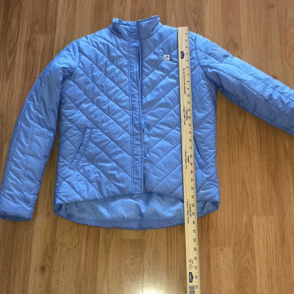 Nike UNC puffer jacket zip front Carolina blue - Picture 6 of 8